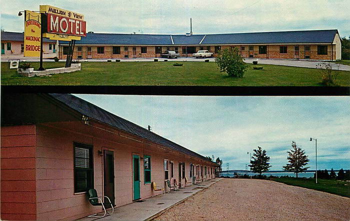 Million Dollar View Motel - Vintage Postcard